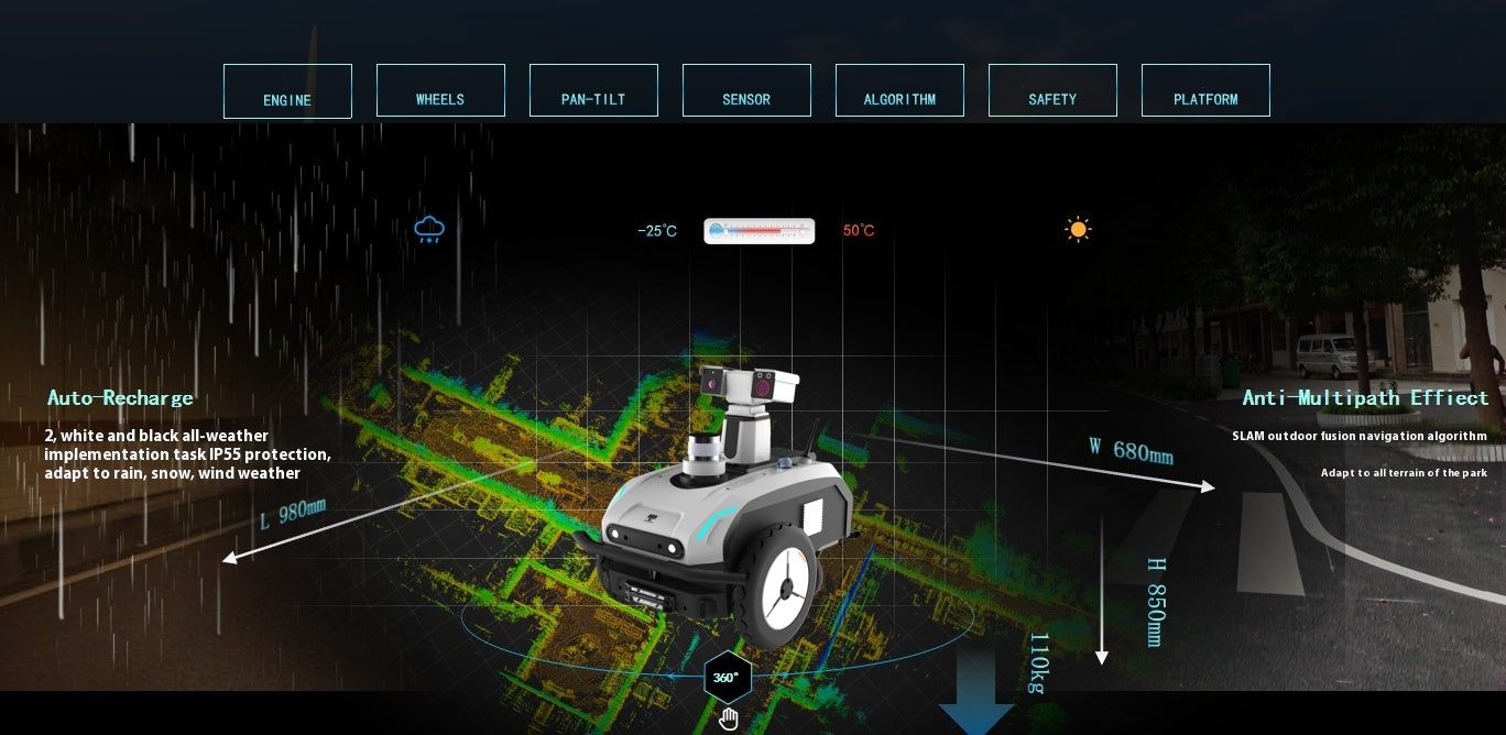 ARIS-OS substation outdoor inspection robot